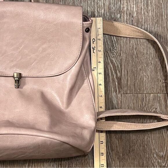 Joy Susan Vegan Leather Mini Backpack Dusty Pink Floral Lining Boho | OS main image 5